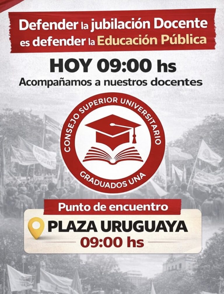 Movilización en defensa de la jubilación docente