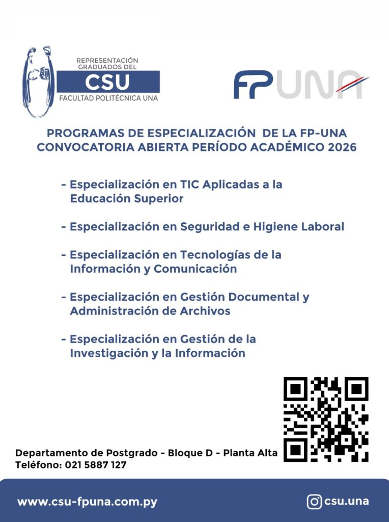 Especialización de la FP-UNA